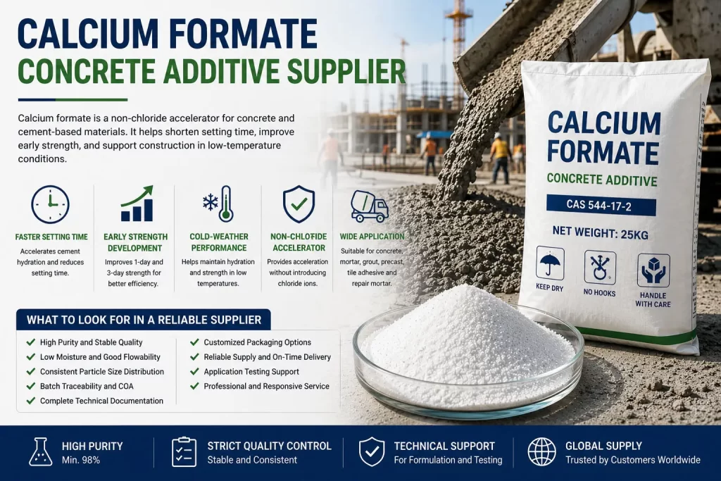 Calcium Formate Concrete Additive Supplier