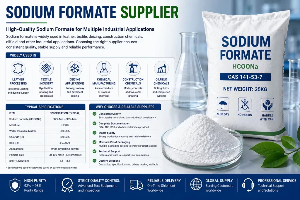 Sodium Formate Supplier Sodium Formate Supplier