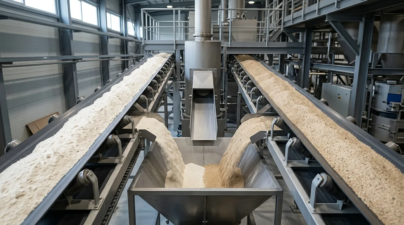 Soda ash and silica sand shown as separate raw materials for sodium silicate production