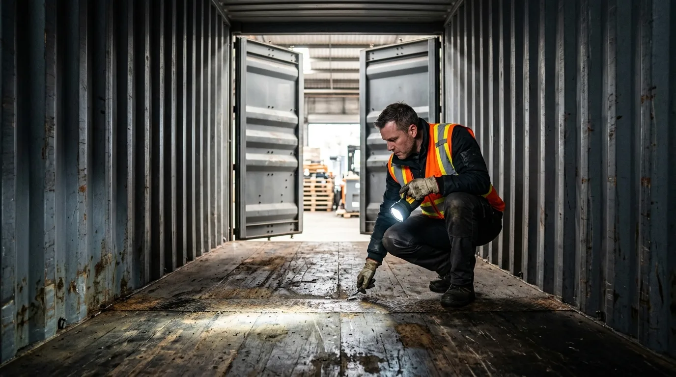 chemical container loading inspection